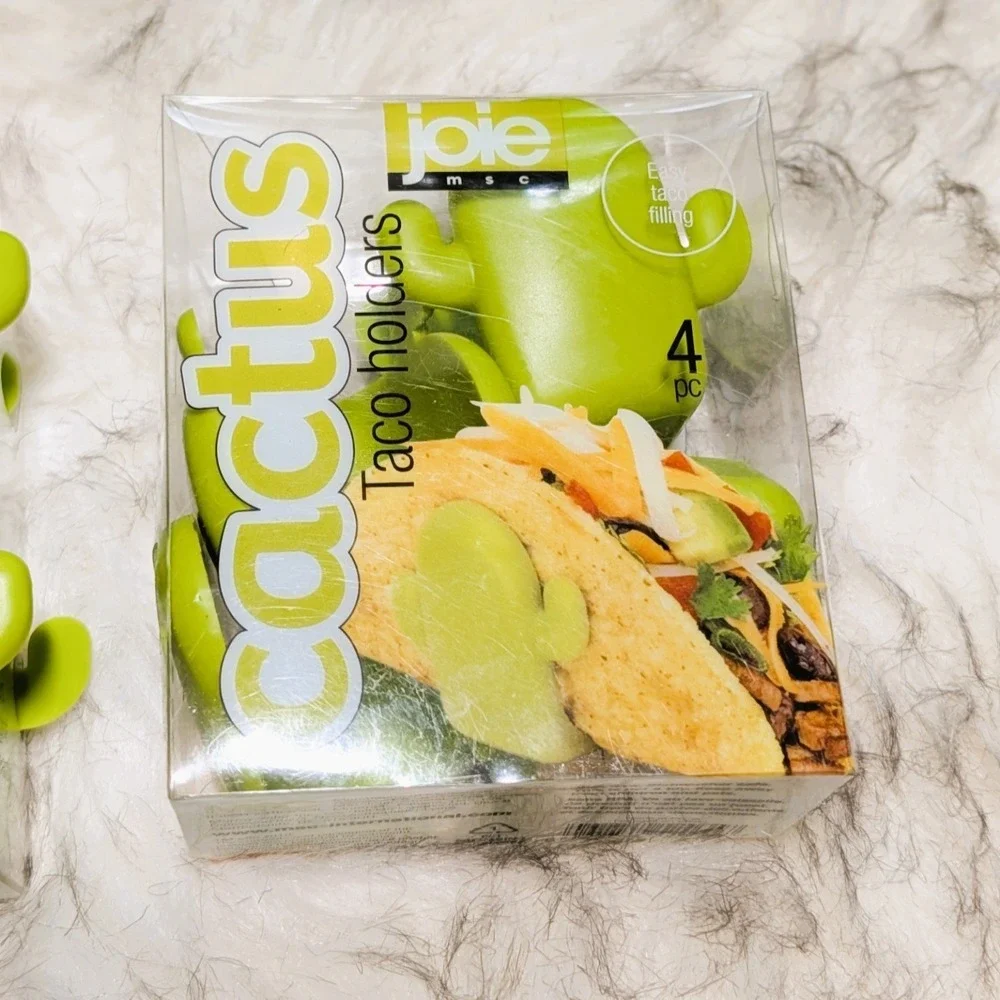Cactus Taco Holders Two Sets of 4 Joie New Taco Tuesday Fiesta
